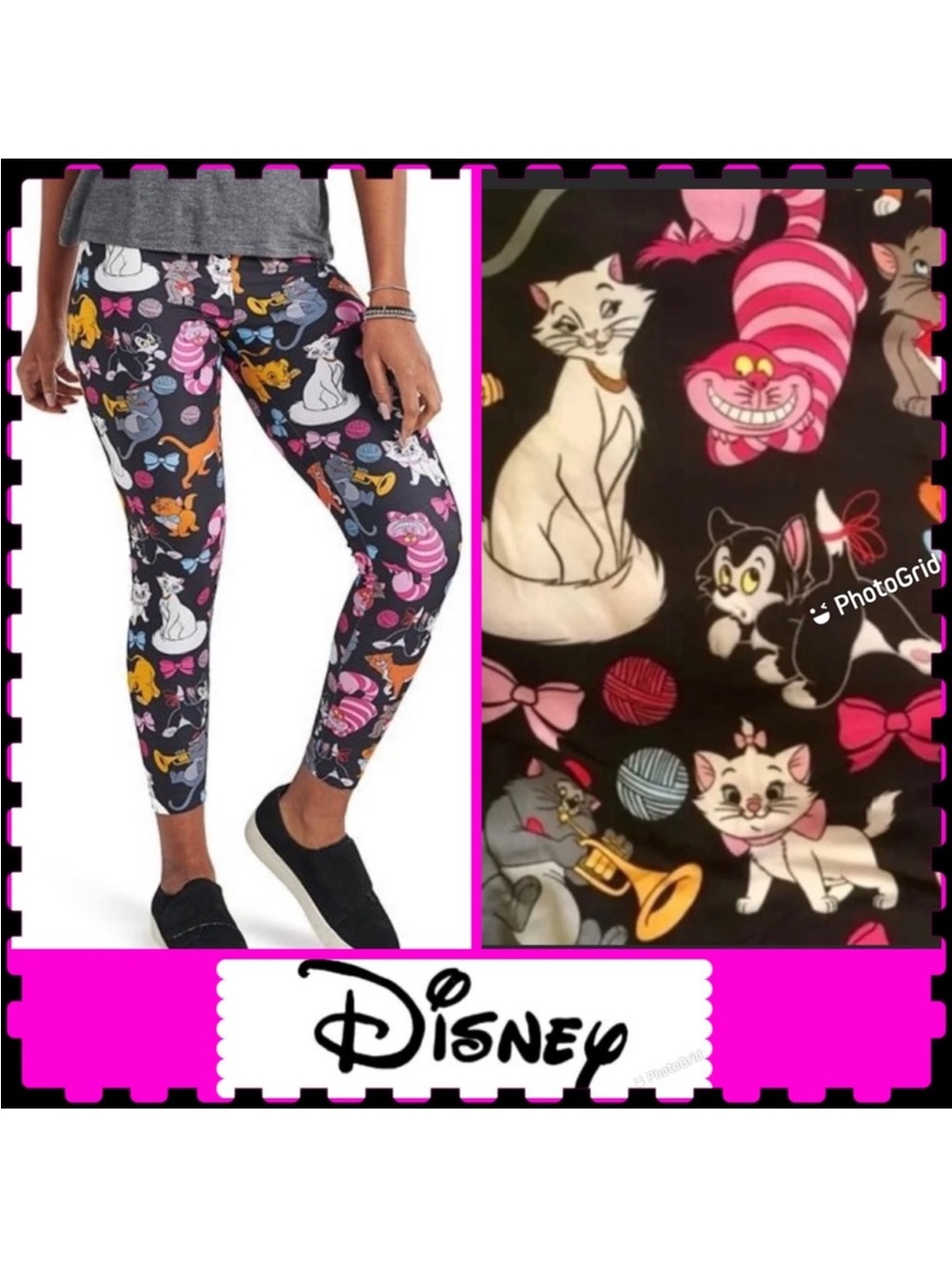 Authentic Disney Parks Cats leggings pants